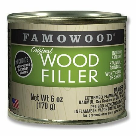 FAMOWOOD 1/4 Pint Mahogany Wood Putty 36041122